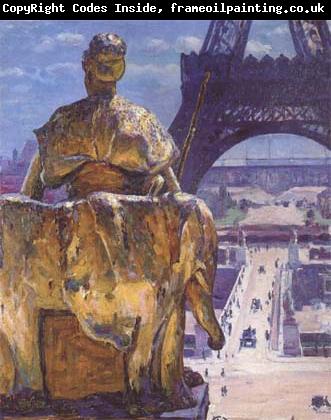 Louis Welden Hawkins THe Eiffel Tower,Seen from the Trocadero (mk06)